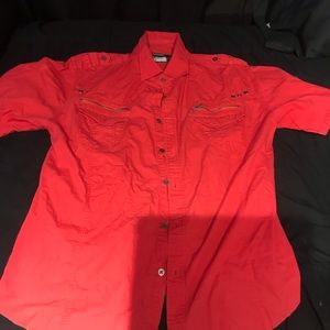 S/S Red casual shirt XL